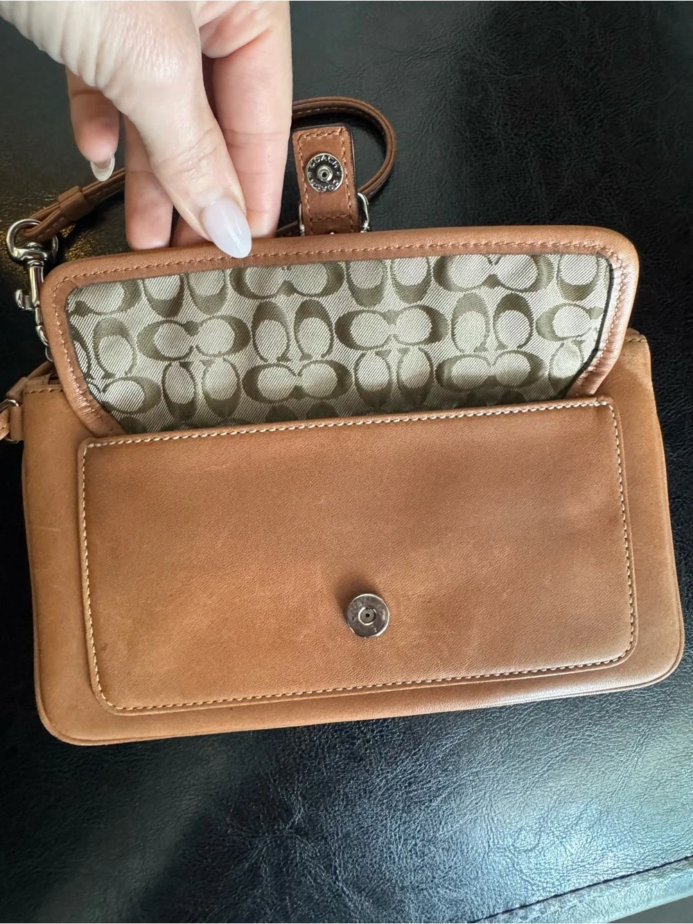 Vintage coach wristlet y2K